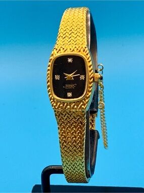 XAVIER Women’s Vintage Dress Quartz Wristwatch Crystal Accent Works New Battery